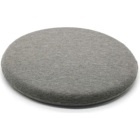 Coussin rond en mousse à mémoire de forme, coussin de fenêtre en baie style japonais, coussin de chaise rond, coussin de méditation, gris (1/5)