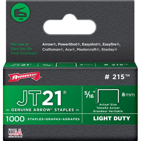 Agrafes JT21 8mm – Boîte de 1000 – Pointes bisautées pour fixation précise – Adaptées pour tous matériaux – Vinmer (1/5)