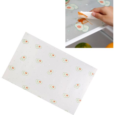 Tapis de réfrigérateur multifonctionnel anti-poussière, imperméable et résistant à l'huile, avec un joli motif, pour tiroirs, armoires, placards à chaussures et meubles de cuisine. (1/5)