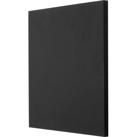 Ultra-High Molecular Weight Polyethylene Plate, 1/2" Thick Hard HDPE Plastic Plate For Marine Board, DIY Craft, Marine Plywood 12" x 12" Black (1/5)