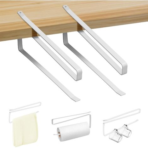 2 porte sopalin Z forme blanc, sans perçage, cuisine/sdb/placards.