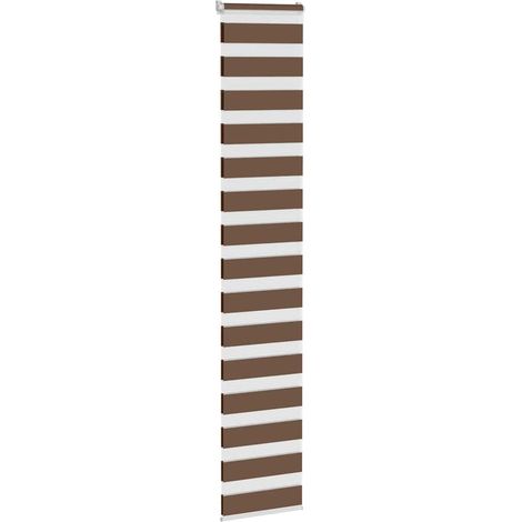 Doppelrollo Braun 40x200 cm Stoffbreite 35,9 cm Polyester