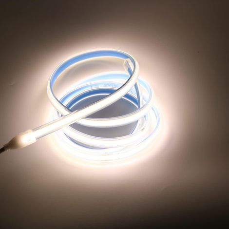 50CM 220V COB LED Bande IP67 Etanche 280 LEDS/M 0.5M Blanc Froid 6000K Light Strip avec Interrupteur 220V 230V (Blanc Froid, 0.5) (1/5)