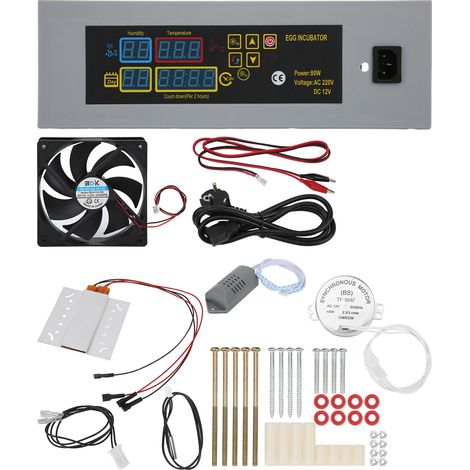 DIY-Mini-Brutapparat HTMC7 – Temperaturregelung + automatischer Eierwender – Digital – Geflügel – EU-Stecker 220 V