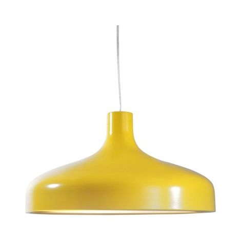 Suspension, Suspension Brasilia S design Jaune en Metal, Aluminor (1/2)