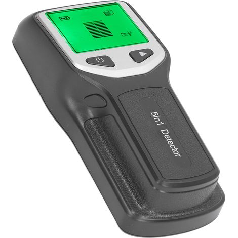 Handlicher Wandscanner 5-in-1 mit HD-LCD-Display zur Erkennung von Metall-, Holz- und Drahtwänden (Schwarz) (1/5)