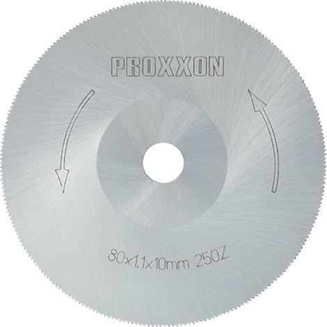 PROXXON 2228730 - Disco da taglio grosso in Hss ø 80x1,1x10mm, nero (1/2)
