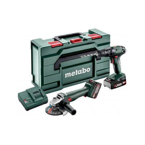 Metabo – Perceuse à percussion sans fil 18V – 2 batteries 2.0Ah et 4.0Ah – Moteur robuste – Cadence de frappe 24000 cps/min – Pour béton et acier (1/5)