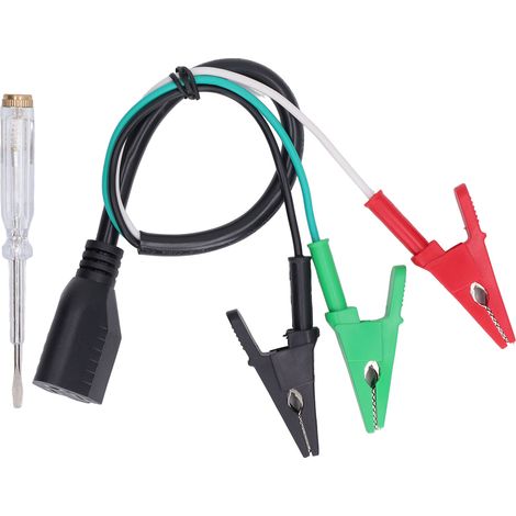 Câble adaptateur HVAC en PVC, pince crocodile stable et sécurisé, compatible Yellow Jacket 69522 69411 120V (1/5)