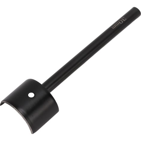 Poinçon à lanière en acier inox 30mm, lame aiguisée pour cuir, finition noire, outil de maroquinerie DIY. (1/5)