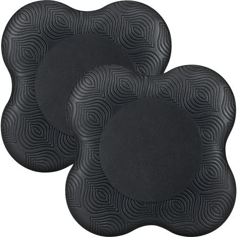 Yoga Genouillère 2 Pièces,Yoga Coussin De Genou Pad Genouillère,Antidérapantsnoires 20 20cm,pour le yoga, au stretching, protégeant genoux et les coudes Convient pour le yoga, le Pilates (1/5)