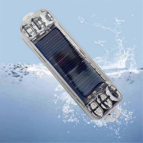 Luz de advertencia solar para motocicleta, luz estroboscópica LED nocturna para prevención de colisiones traseras de automóviles, luz trasera intermitente.