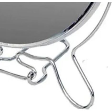Miroir de maquillage rotatif double face 6 pouces avec cadre métallique portable (1/5)