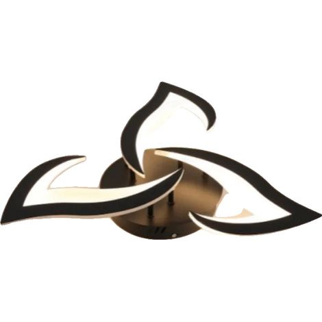 Plafonnier, Design Moderne, Ambiance Chaleureuse, A9716, noir, 31-40W, Blanc chaud (1/2)