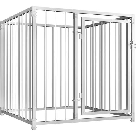 Chenil extérieur cage enclos parc animaux chien d'extérieur pour chiens 100 cm