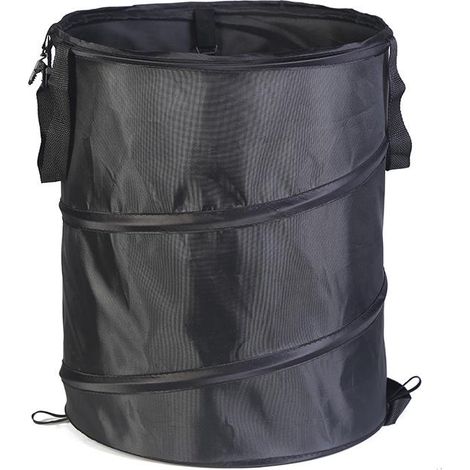 Sac de Jardin Autoportant 2x50L Vert - Sac à Déchets Verts Pliable, Grand Modèle en Polyester Ultra Résistant, Stable et Repliable pour Feuilles et Taille (1/5)