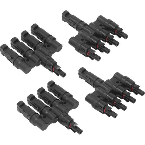 2er-Set Solar-PV-Steckverbinder PPO-Gehäuse Stecker und Buchse PV-Steckverbinder für Solaranlagen 1000V PV LT 4 (1/5)