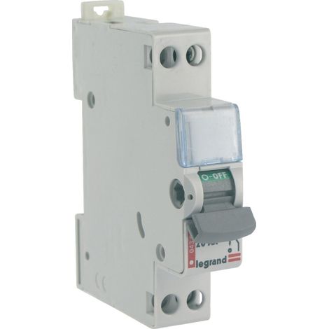 Interrupteur - unipolaire - 20A - 230V à 400V - 1 module