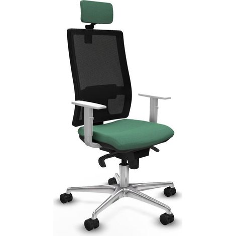 Piqueras y Crespo Hornas Chaise de bureau vert émeraude (1/3)