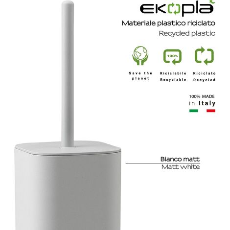 GEDY 63330200300 SEVENTY EKOPLA Escobilleros Blanco Mate - ref: 63330200300 (1/2)