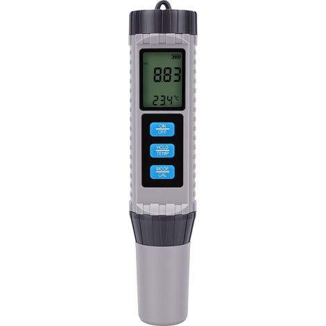 Testeur de qualité de l'eau 8 en 1 : TDS, EC, pH, température, ORP, SG, CL, sel, écran LCD multifonctionnel, stylo salinomètre (1/5)