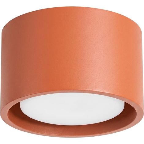 Plafoniere MODO ocra rossa 10x6x10cm Alluminio Sollux (1/5)
