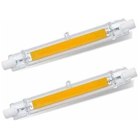 Lampadina LED R7S 118mm Bianco freddo 6000K, 1200LM, R7S 13W COB LED equivalente a alogena R7S J118 100W 120W, angolo del fascio a 360 gradi, non dimmerabile, LED R7S sottile da 118mm per plafoniera/i