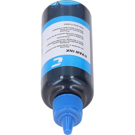 100 ml Nachfüllflasche mit hochreiner Tinte für HP-Drucker (Cyan) (1/5)