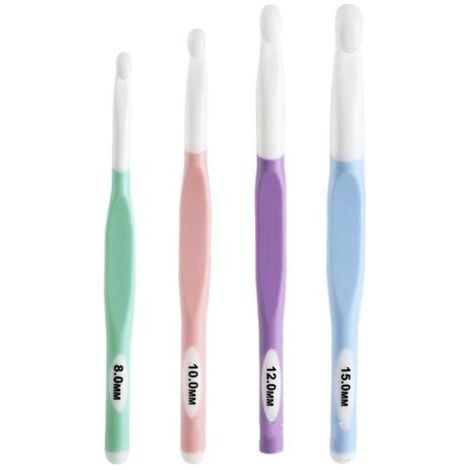 Crochets lot de 4 Multicolore 8/10/12/15 mm Multicolore 8/10/12/15 mm (1/5)