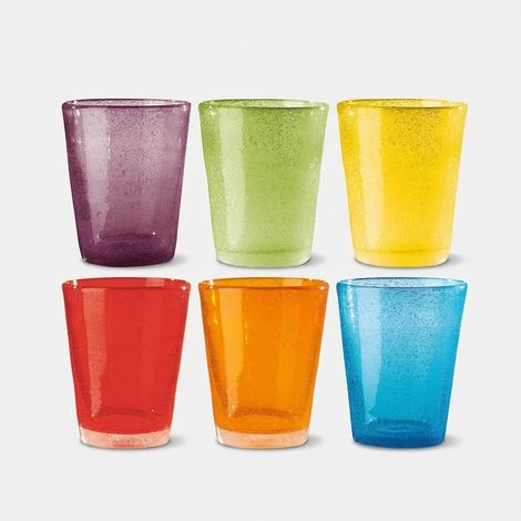 Set de 6 verres tumbler en verre artisanal Smarties (1/3)