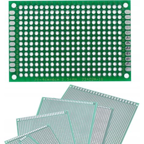 Doppelseitige Universal-Prototyp-Leiterplatte 40 x 60 mm (grün)