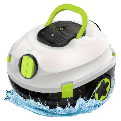 Aspirateur de piscine robotisé, aspiration puissante, fonctionnement facile, Blanc et Vert, 220V-240V Prise EU-b (1/2)