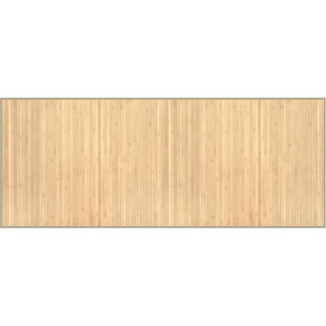 Tapis de sol,Tapis rectangulaire naturel clair 80x200 cm bambou CFW930950 (1/5)