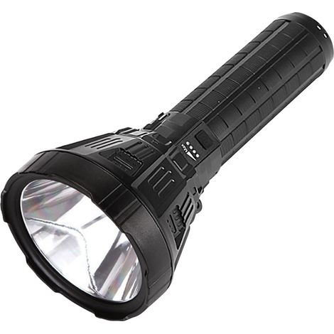 Lampe torche LED 100 000 lumens, ultra-puissante et ultra-lumineuse, rechargeable par USB, 5 modes d'éclairage, lampe torche militaire pour l'extérieur avec batterie rechargeable. (1/5)
