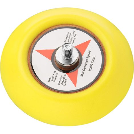 Ortviai Disque de ponçage pneumatique 73 mm M8 en aluminium et PU pour meuleuse pneumatique (1/5)