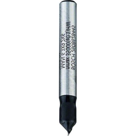 Bosch V-Nutfräser Standard for Wood V-Groove Bits 6 mm D 6,35 mm L 9,2 mm G 48 mm 90° - 2608628445 (1/5)