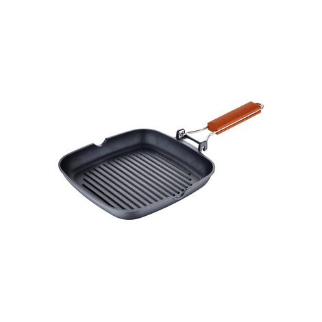 ASADOR 24X24X3.7CM ALUMINIO FUNDIDO IND MARRÓN SAFARI BE