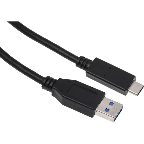 Câble USB RS PRO, USB C vers USB A, Noir, 2m ( Prix pour 1 )