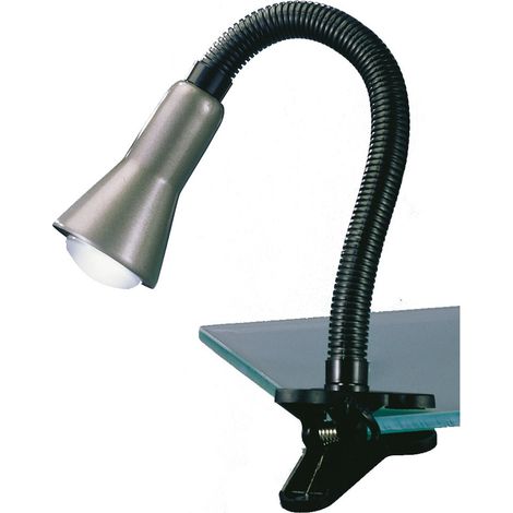 Lampe de bureau Flexo grise Trio plastique E14 30 cm (1/3)
