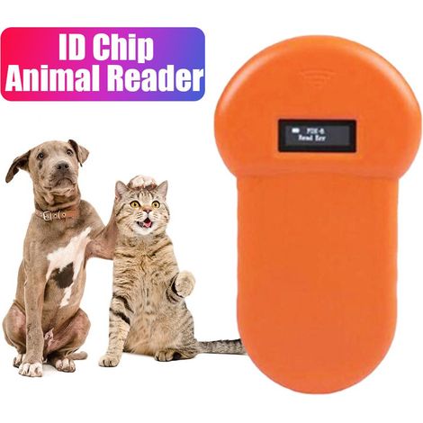 Scanner portable à écran OLED pour micropuces, scanner pour animaux de compagnie, transpondeur d'identification par puce rechargeable USB
