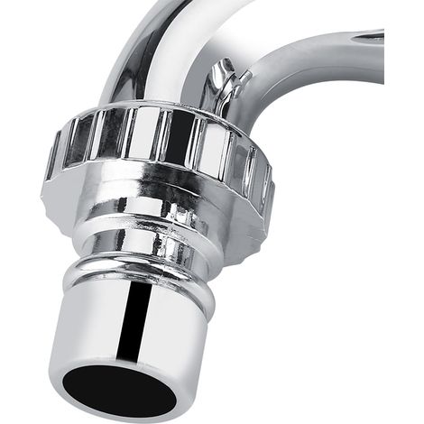 Kaltwasserhahn für Waschmaschinen und Waschbecken aus galvanisiertem Kunststoff mit Doppelauslauf und Schiebegriff G1/2 (1/4)