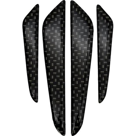 Car Door Edge Guards, Carbon Fibre Pattern, 100cm x 3.8cm, Set of 4, Waterproof Anti-scratch TPU Protection Strips