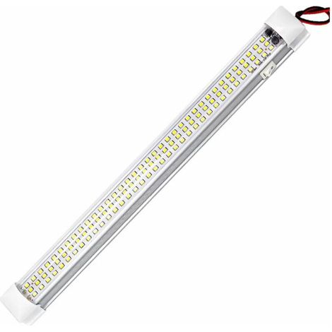 Stück 12V LED-Lichtleiste für den Innenbereich, 108 LEDs, 12-Volt-LED-Streifen mit Schalter für Auto, LKW, Ladefläche, Transporter, Boot, Frachtraum, geschlossene Anhängerbeleuchtung (1/5)