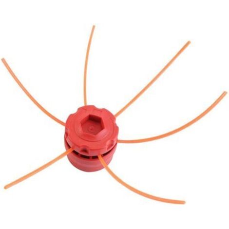Tête de Coupe-Herbe en Plastique Universelle Tête de Coupe-Bordures en Plastique pour Accessoires de Coupe-Herbe à Gazon pour Tondeuse à Gazon(Rouge)