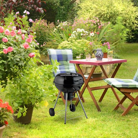 Barbecue xxl kettle con ruote ampia superficie di cottura