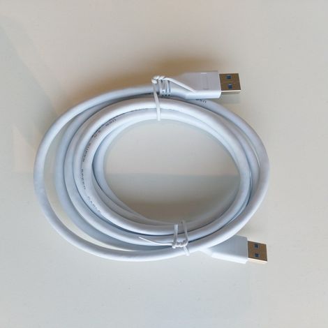 Cable usb a/ usb a macho/macho 2m blanco axil (1/3)
