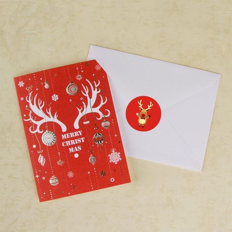 500 autocollants de Noël pour décorer gâteaux, biscuits et boîtes cadeaux. (1/5)