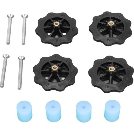 Molette de nivellement pour plateau chauffant d'imprimante 3D Ender 5 Plus (bleu/noir) : haute stabilité, dureté élevée, résistance à l'usure et à la corrosion. (1/5)