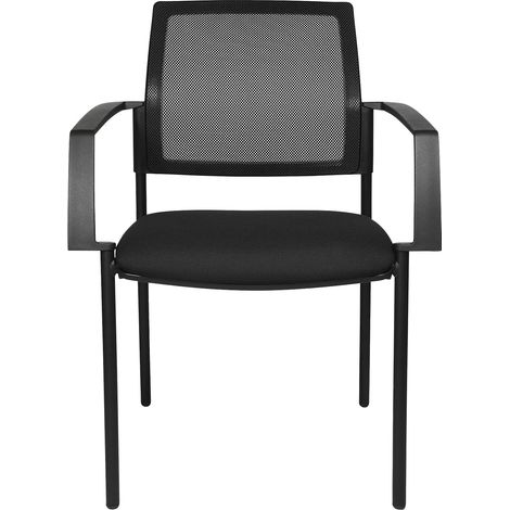 Topstar, Chaise empilable à dossier résille, 4 pieds, lot de 2 (1/3)