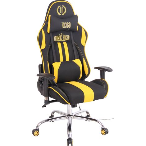 Limiter la chaise de massage XM en tissu noir / jaune (1/5)